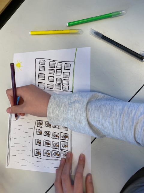 tekenen over mensenrechten leerling